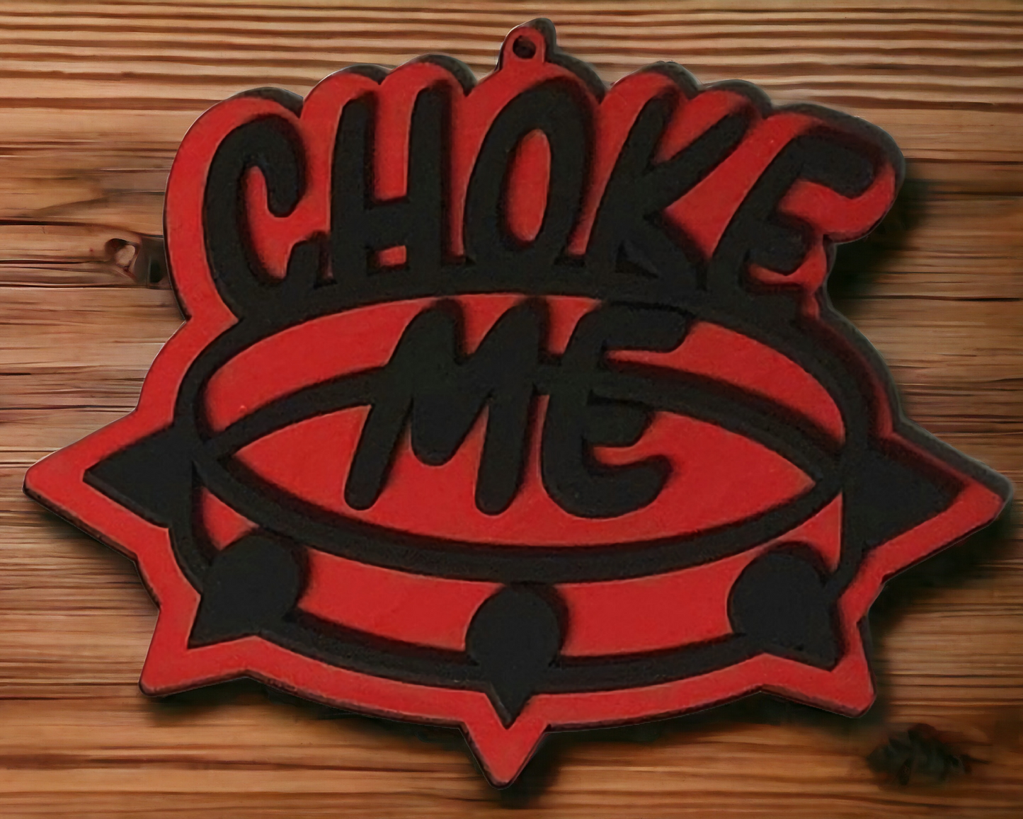 Naughty BDSM "Choke Me" Gingerbread Ornament