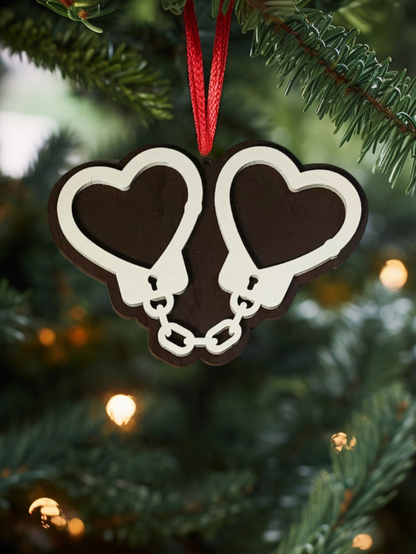 Naughty BDSM "Cuffs" Gingerbread Ornament