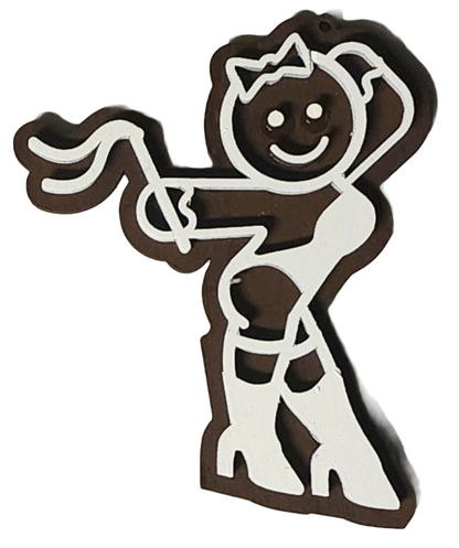 Naughty BDSM "Dominatrix" Gingerbread Ornament